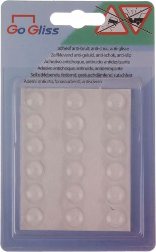 18 pastilles anti-glisse polyureth