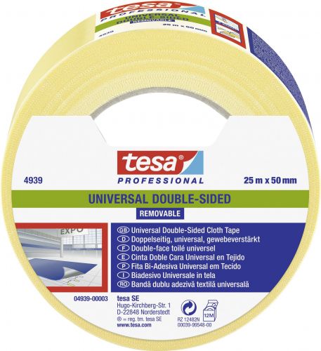 Tesa double face tapis    enleve sans trace 25m50mm