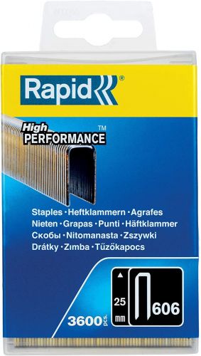 Rapid agrafes 60625mm box pp strong 3600 pieces