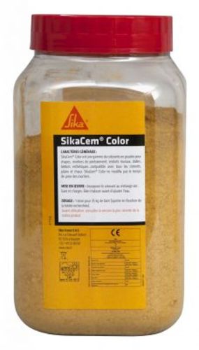 Sikacem color jaune 400g - colorant pour ciment, chaux et plâtre
