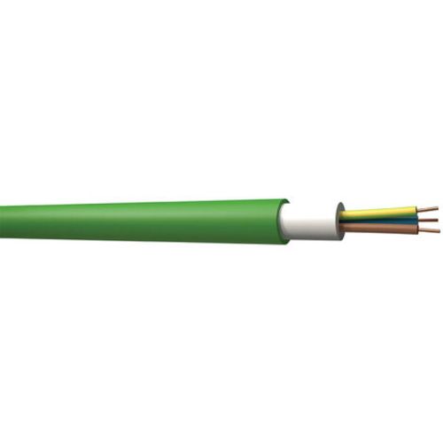 Xgb câble d'installation xlpels0h 1kv cca s1d2a1 vert 3g1,5mm² 100 metres